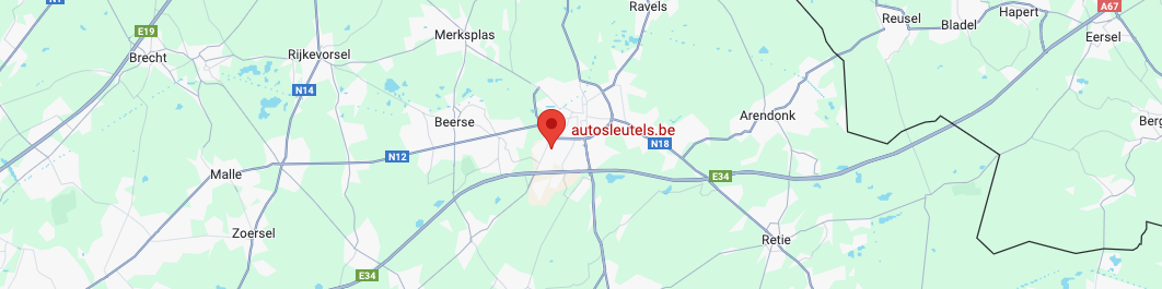 autosleutels.be kaart